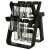 Black rotating spice rack with 18 glass jars