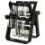 Black rotating spice rack with 18 glass jars