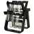 Black rotating spice rack with 18 glass jars