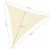Gardlov Beige Triangle Shade Sail 4x4x4m with Dimensions