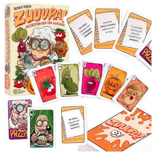 Soup kártyajáték doboz és kártyák, családi játékest szórakozás, Reiner Knizia - Kártyajáték