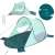 BESTWAY Beach Quick 2 Pop Up tent, green and blue, 2 person tent, beach tent, sun shelter, pop up tent