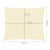 Beige rectangular shade sail dimensions infographic