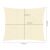 Dimensions of beige rectangular shade sail 3x4m