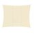 Beige rectangular shade sail isolated on white