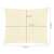 Gardlov Beige Square Shade Sail 3x4m dimensions