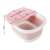 Összecsukható lábmasszázs tál méretei, rózsaszín szilikon párnákkal