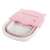 Összecsukható lábmasszázs tál, rózsaszín szilikon párnákkal, zárt állapotban