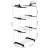 ModernHome foldable vertical clothes drying rack with dimensions