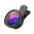 0.45x wide angle and 12.5x macro lens with clip for smartphone, black