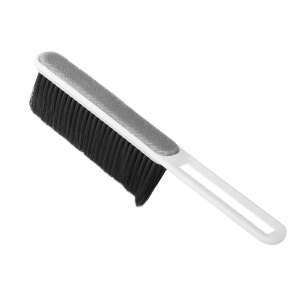 White pet hair remover brush with a microfiber cleaning surface and a white handle - Cleaning Tool