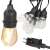Kertészeti Branda 10 LED E27 10m string lights with warm white bulbs, close-up of bulb and plug