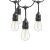 Kertészeti Branda 10 LED E27 string lights on white background