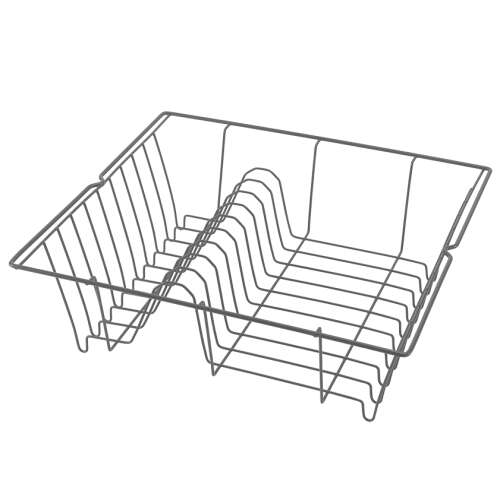 Suport de scurgere pentru vase Metaltex Piccolo Special Edition, Gri, 36 x 33 x 12 cm