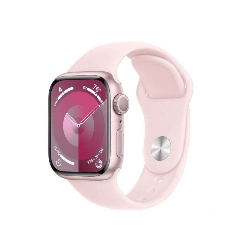 Apple watch s9 41mm pink aluminiumtok,világos pink sport szíj (ap...