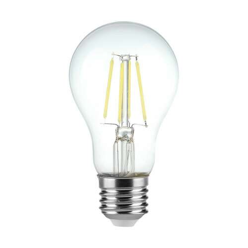 V-TAC 4W E27 A60 Tiszta Filament LED Izzó