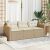 VidaXL Polyrattan Kerti Kanapé - 3 Személyes - Bézs 101203466