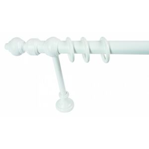 Elegáns Fehér Függönykarnis - Fém+PVC - 220cm