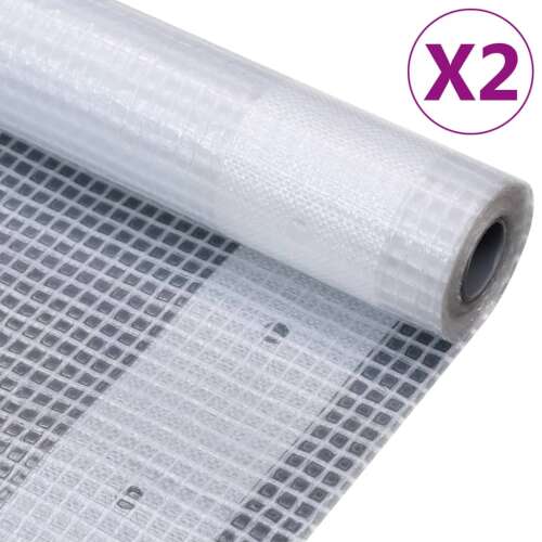 vidaXL 2 db fehér takaróponyva 260 g/m² 2 x 2 m - Kerti takaróponyva