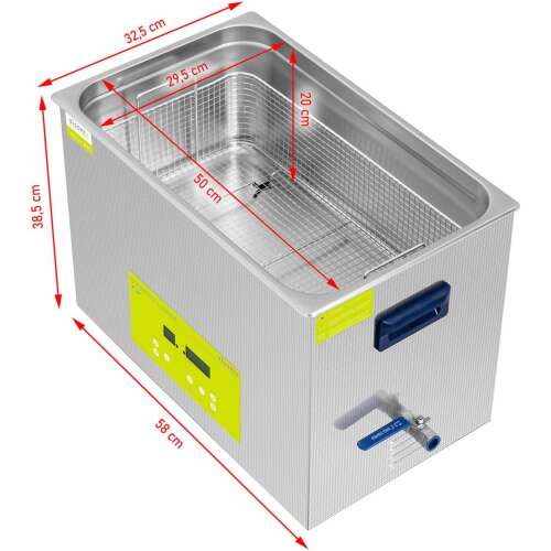 Ultrazvukový čistič kúpeľa led 30 l 600 w