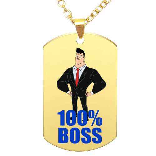 100% Boss medál lánccal, választható több formában és színben 74677271