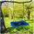 Neo-Sport SWINGO rectangular nest swing, blue, 110x70cm, hanging from a tree