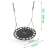 Neo-Sport SWINGO Nest Swing 120cm - Black with dimensions