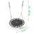 Neo-Sport SWINGO Nest Swing 120cm - Black with dimensions