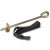 Trampoline anchor kit with strap and buckle for securing trampoline