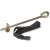 Trampoline anchor kit with strap and buckle for securing trampoline