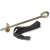 Trampoline anchor kit with strap and buckle for securing trampoline