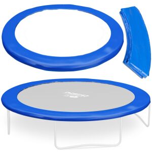 Neo-Sport 14ft trampoline spring cover, blue PVC safety pad - Trampoline Part