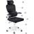 Formax ergonomikus irodai forgószék hálós háttámlával és fejtámlával, fekete-fehér, kiemelt funkciókkal