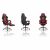 Sofotel Cerberus ergonomikus gamer szék állítható magassággal és lábtartóval, fekete és piros