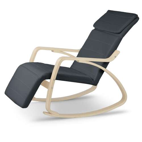 Suzi hintaszék lábtartóval szürke színben