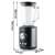 Berdsen BD-751 blender with glass jar, black and silver, with dimensions