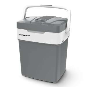Berdsen portable refrigerator, 32 liter, gray and white, front view - Berdsen Cooler, Ice Pack