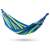 Malaga double hammock, blue and green striped