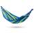 Malaga double hammock, blue and green striped