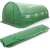 Plonos garden tunnel cover, 9m2, green, with zippered entrance and 8 windows with mosquito nets