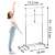 Massido Clothing Rack Dimensions with Model