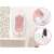 Ricokids baby bath support, pink and white