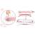 Ricokids foldable baby bathtub folding mechanism, pink and white