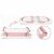 Badewanne mit Ablassschraube und Thermometer Ricokids RK-282 - Rosa 94200391