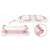 Badewanne mit Ablassschraube und Thermometer Ricokids RK-282 - Rosa 94200391