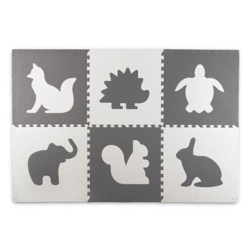 Ricokids Large Sponge Puzzle (6 pcs) Animals #grey