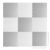 Foam puzzle mat white and grey 60 x 60 cm 9 pieces. 94530156