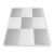 Foam puzzle mat white and grey 60 x 60 cm 9 pieces. 94530156