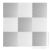 Foam puzzle mat white and grey 60 x 60 cm 9 pieces. 94530156