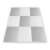 Ricokids 9 piece foam puzzle playmat in grey and white, 60x60cm